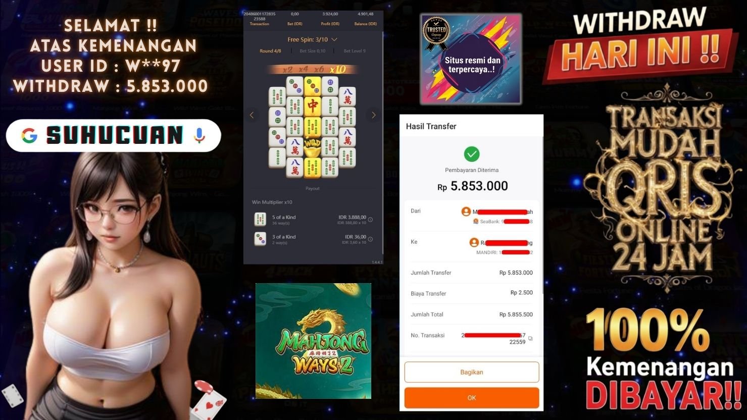 SUHUCUAN JACKPOT SLOT MAHJONG WAYS 2